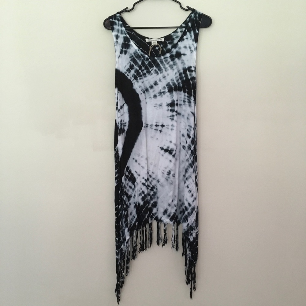 Tie-Dye Fringe Dress